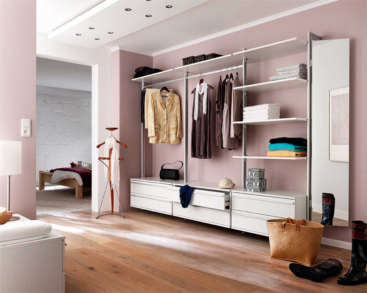 Begehbarer Kleiderschrank VENETO in 3 Varianten