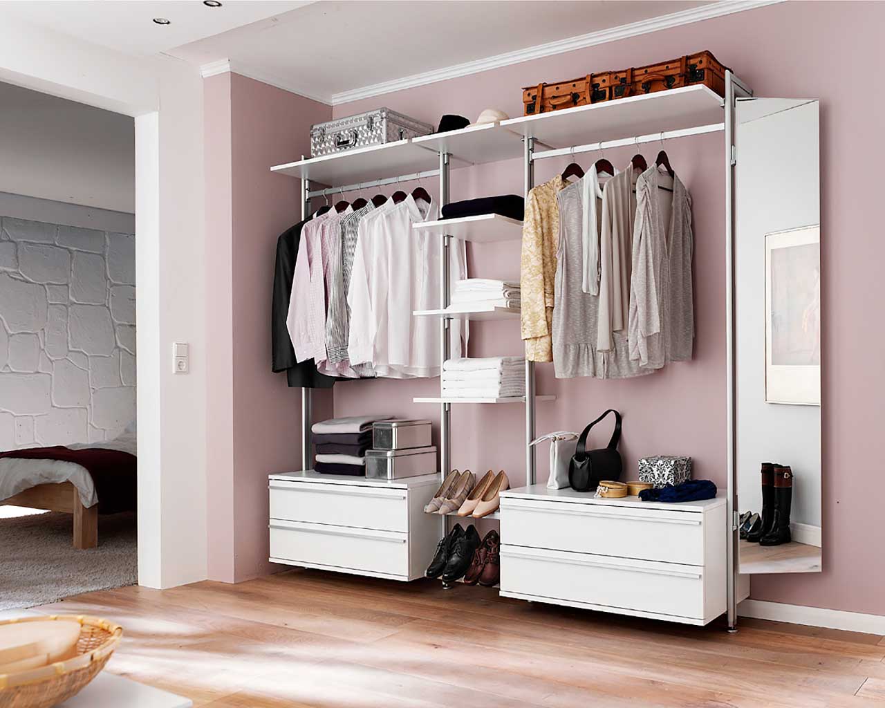 Begehbarer Kleiderschrank VENETO V1 ohne LED