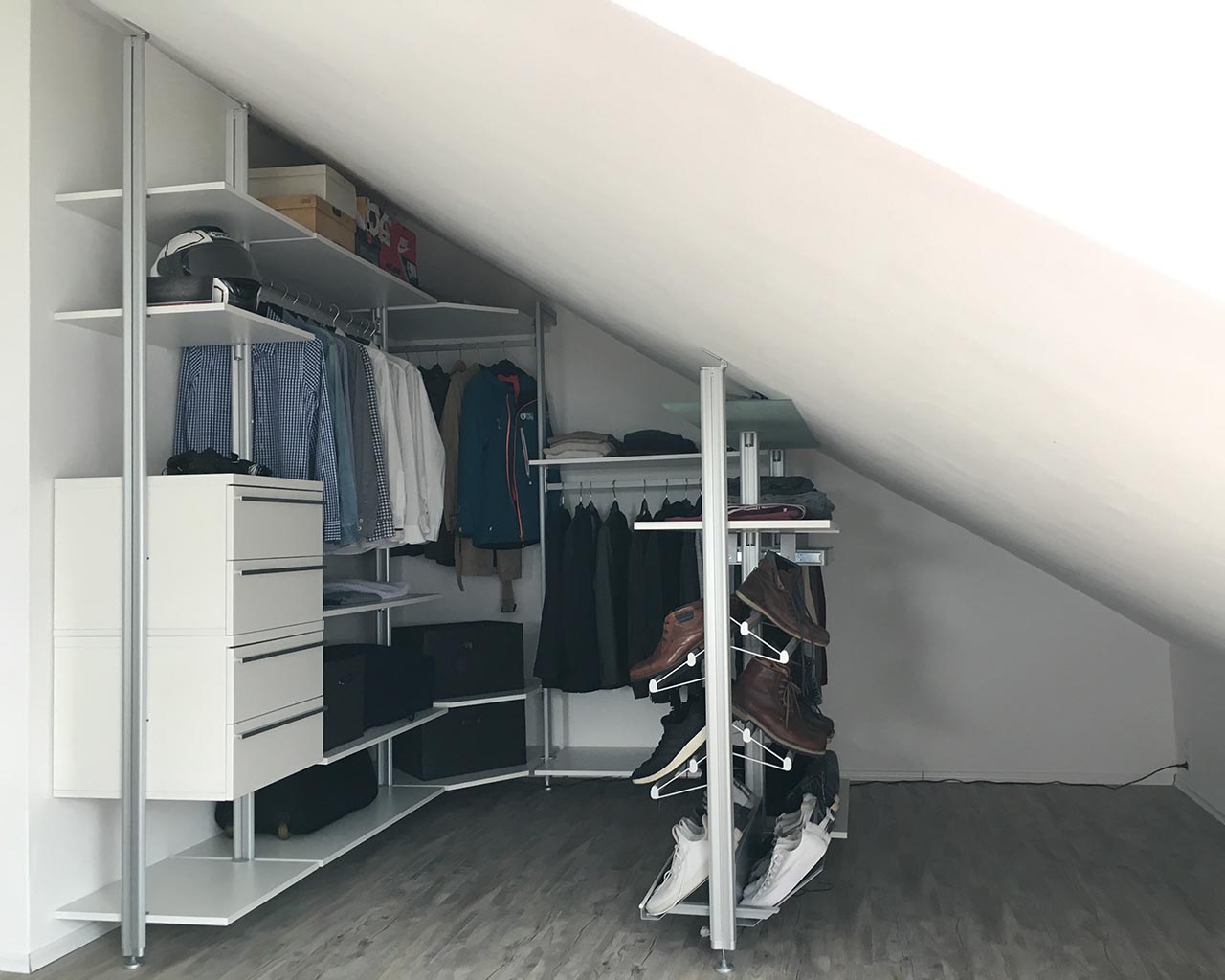 Schranksystem für Dachräume MADRID ohne LED