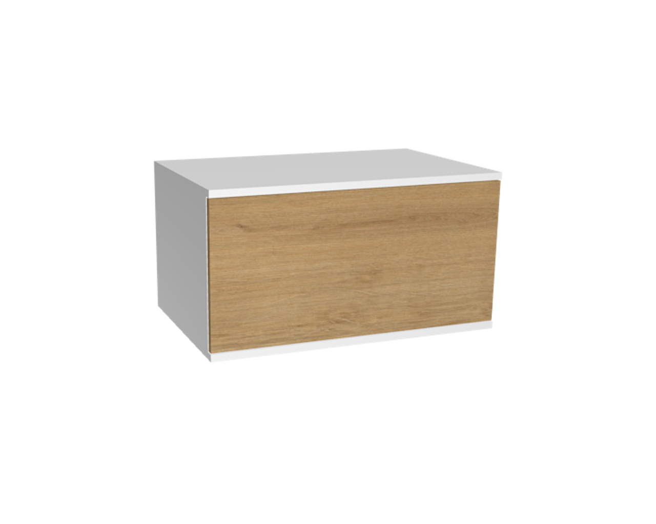 Schrankelement mit Klappe Öffnung nach oben | Wildeiche