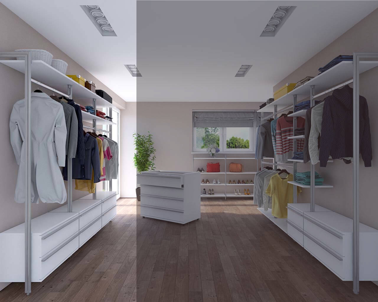 Kleiderschrank BELGRAD linke Seite ohne LED